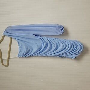 Hello Molly, women's one shoulder light blue dress sz 8 New with tags